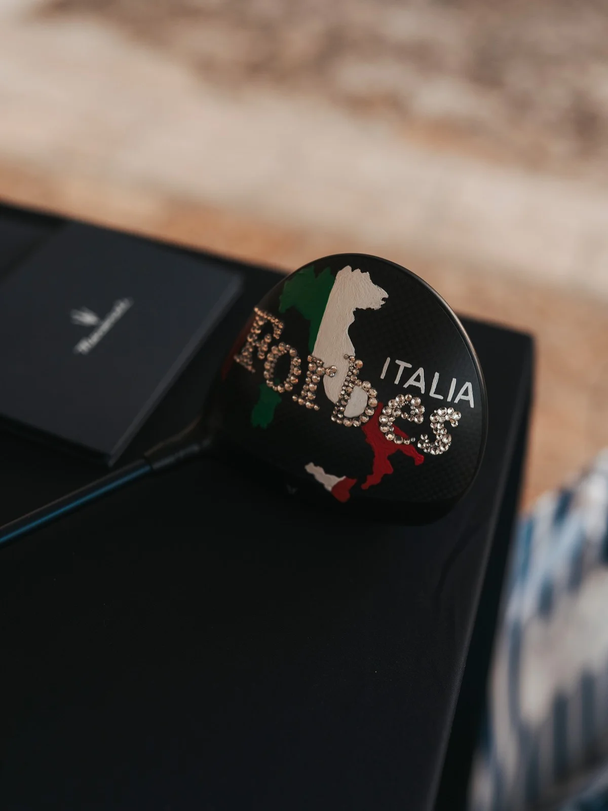 Forbes Italia by KESTELOR MVP award club with crystals and the Italian tricolour