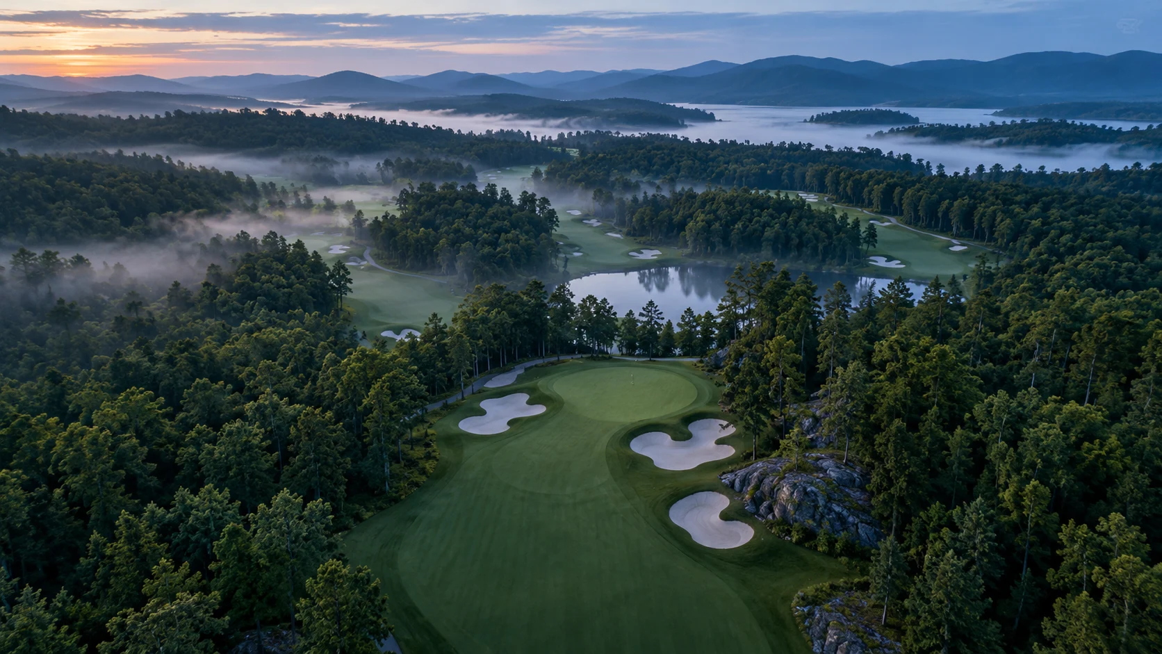 Golf course landscape introducing KESTELOR one-off creations